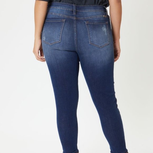 NEW! KanCan USA Leopard Detail Jeans 1X, 2X & 3X - Picture 7 of 12